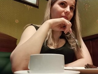 Remote Vibrator in Public Place